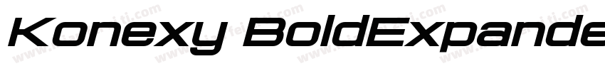 Konexy BoldExpanded字体转换